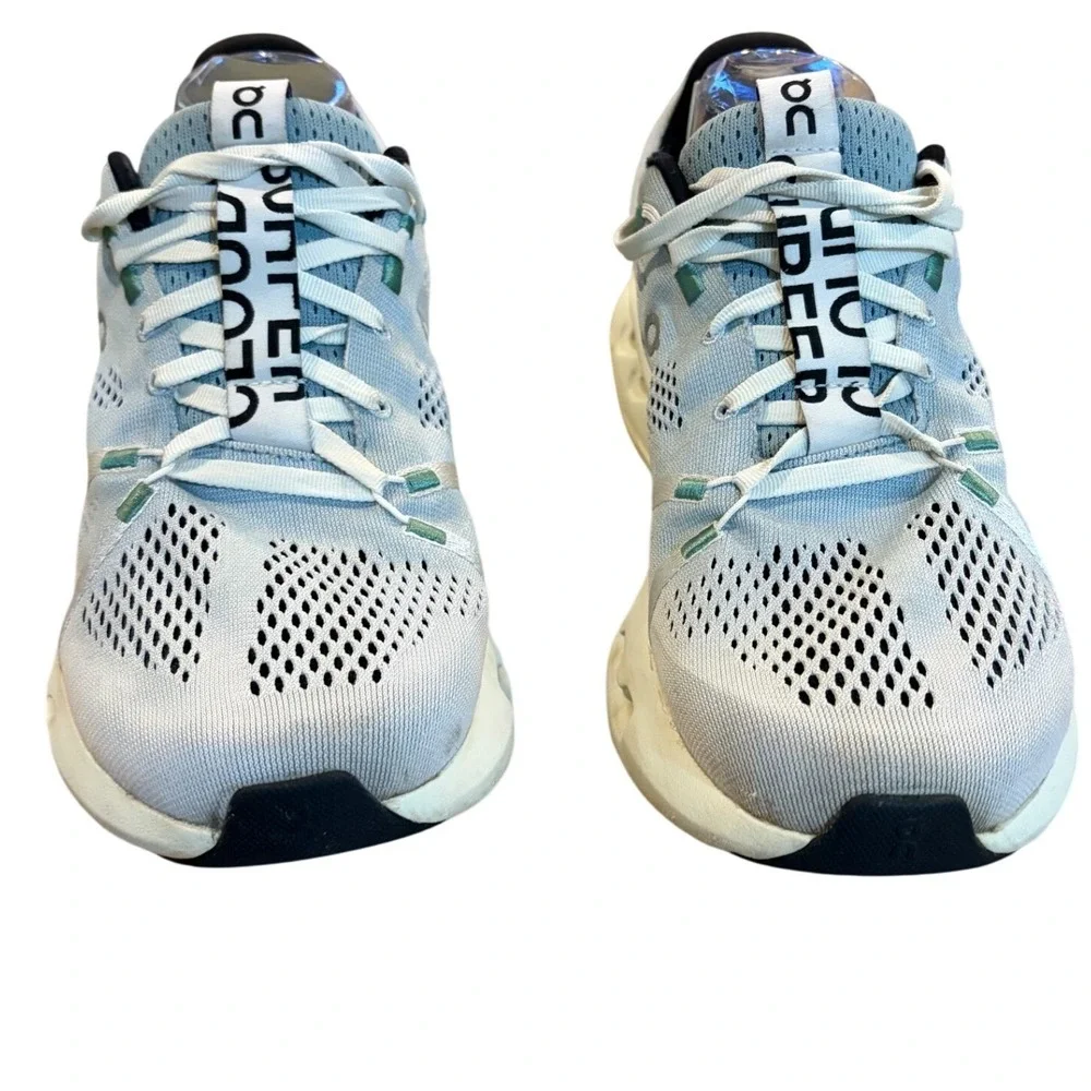 On Cloudsurfer Helion‎ CloudTec Phase Light Blue Running Shoes W10.5 No insole